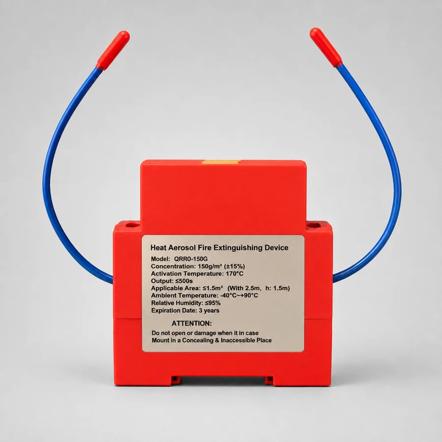 El dispositivo MiniBombero con sus dos sensores térmicos